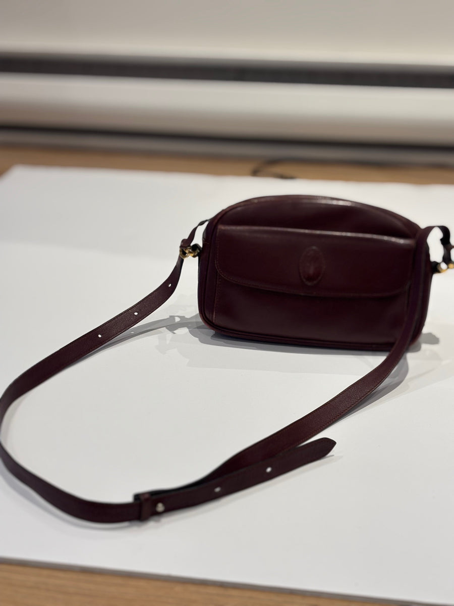 バッグ Cartier vintage bag Must de Cartier Vintage Leather Crossbody bag