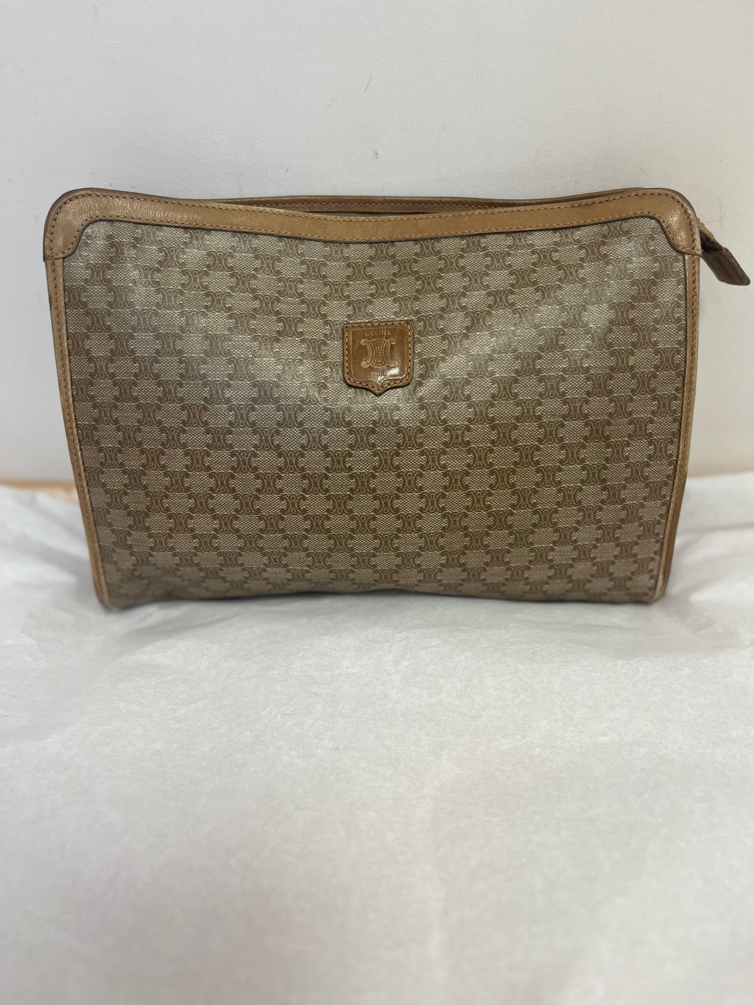 Celine 1990s Macadam Clutch