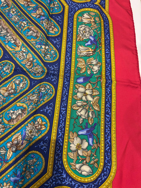HERMES "QALAMAN" SILK SCARF 35"x35"