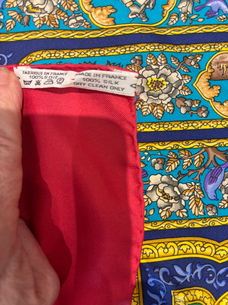 HERMES "QALAMAN" SILK SCARF 35"x35"