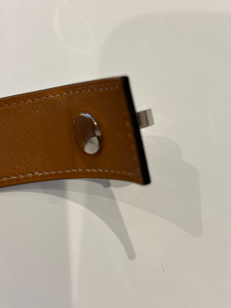 HERMES 2004 (H) Dark Blue Hip Hop Bracelet