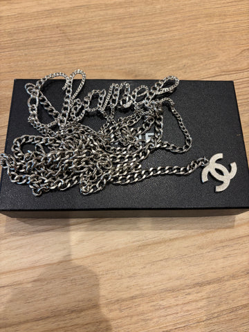 Chanel 2006 Cursive Writing Belt/Necklace