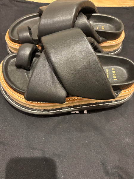 SACAI F/W Black Multi Sole Sandals Size 7 w/Tag and Dust Bag - Never Worn
