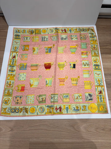 Gucci 1990s Silk Scarf 34"x34"