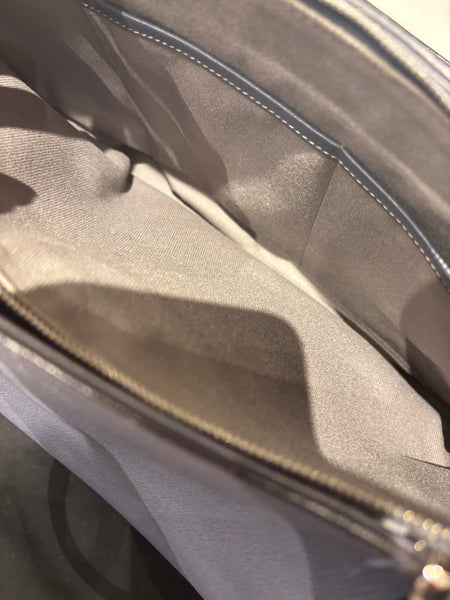 Cartier C Handbag in a Grey/Blue Textured Leather As New w/Dust Bag