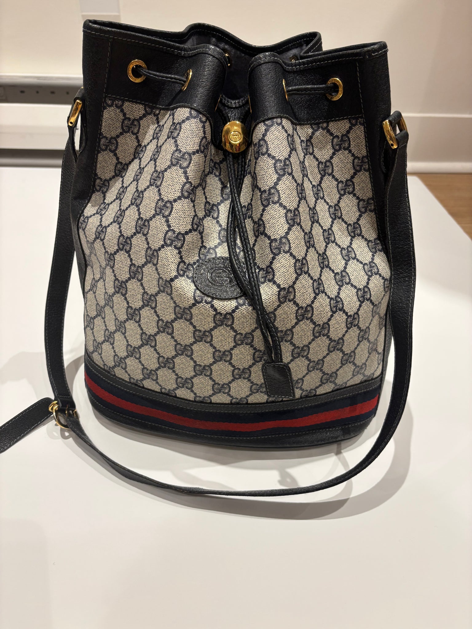 Gucci Supreme Monogram Bucket Bag