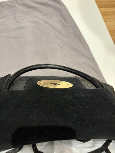 Mulberry Bayswater Black Textured Leather Tote