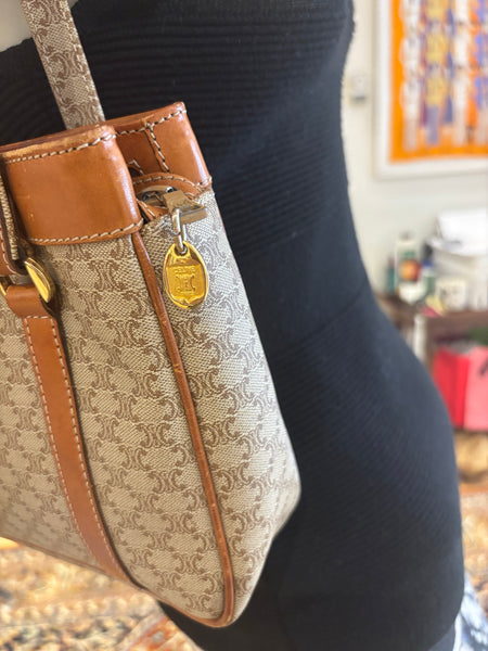 Celine Vintage Macadam Tote Bag
