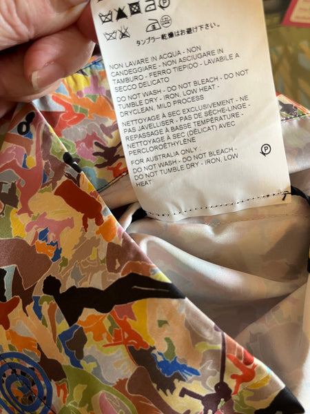 Jil Sander Polyester/Silk Abstract Pattern Dress 40 (ITL) Never Worn