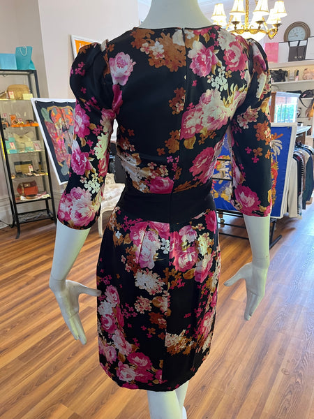 Tara Jarmon Silk Floral Dress S