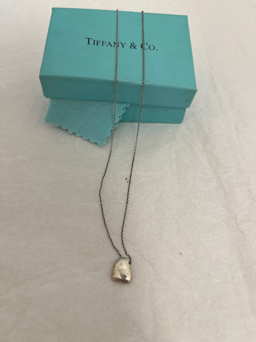 Tiffany & Co. "Full Heart" Sterling Silver Necklace