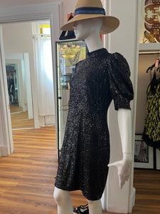 Joie Black Sequin Dress M