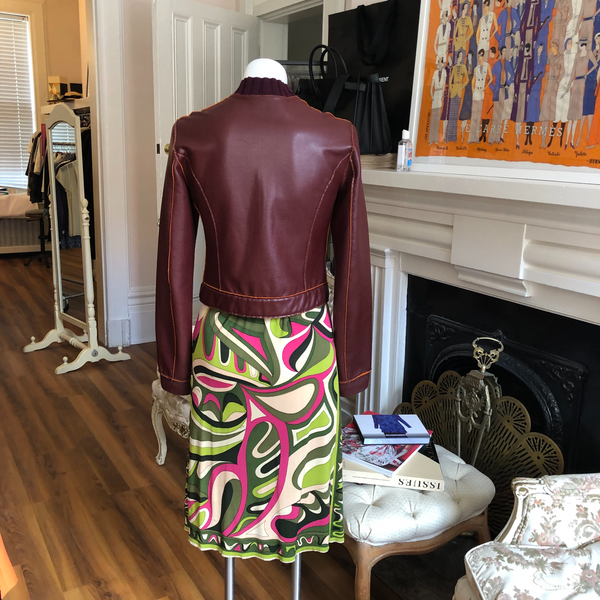 Emilio Pucci 1960s Silk Jersey Skirt (S-S+)