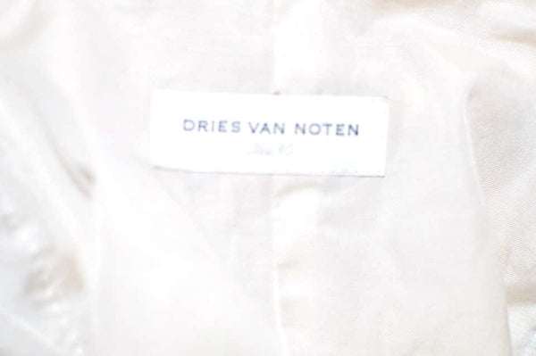 Dries Van Noten Superb Cream Jacquard Vest Size 40