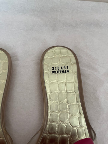 Stuart Weitzman Size 8 Bloomed Jelly Sandals