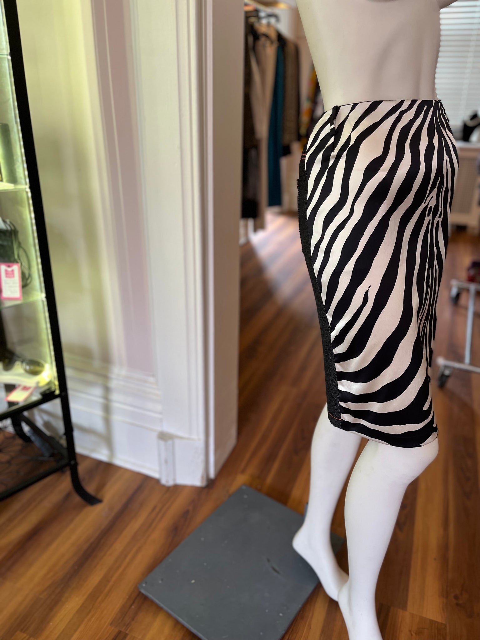 Dolce and Gabbana Zebra Silk Front and Jean Back (40 Itl)