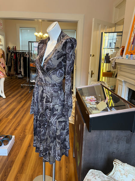 Diane Von Furstenberg "Boka" Silk Jersey Wrap Dress 4US