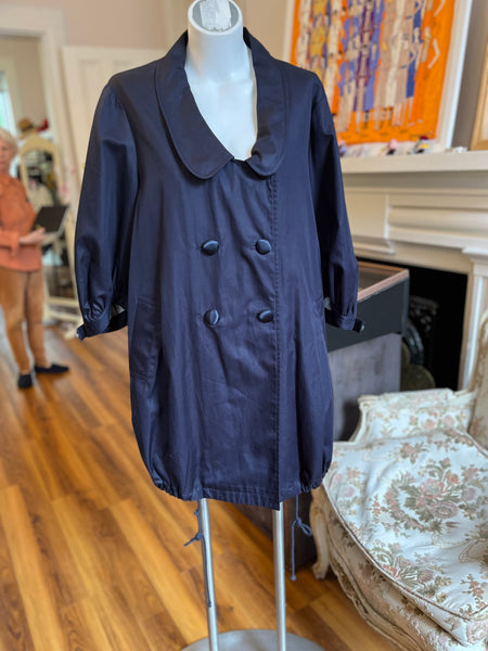 Ted Baker Dark Blue Cotton Trench Coat 4
