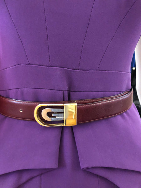 Gucci Vintage Leather Belt to 30"