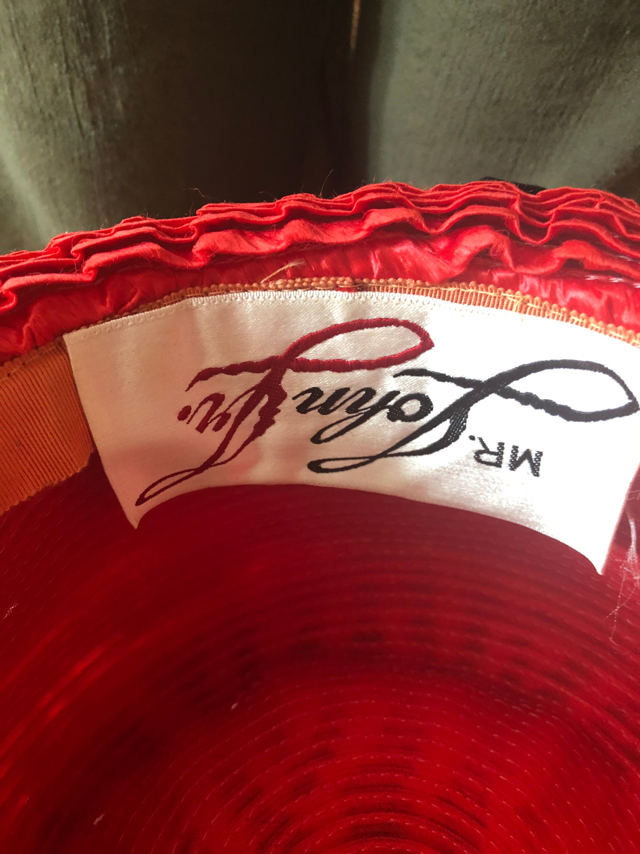 Mr. John Jr Red Straw Hat