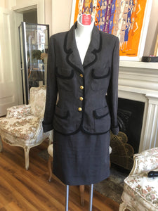 Chanel Vintage Linen Suit (42Fr) by Karl Lagerfeld